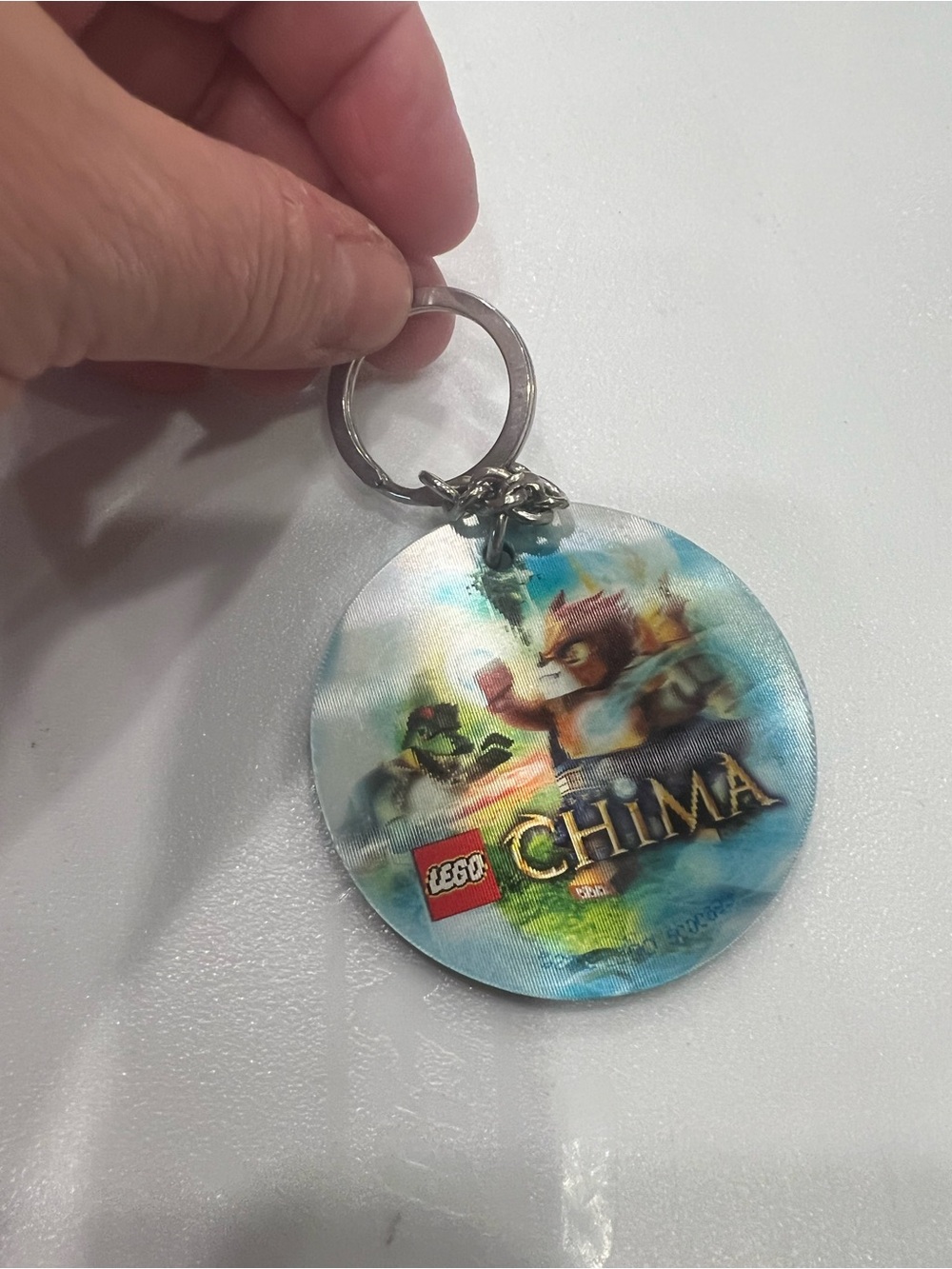 LEGO Chima Round Keychain - Blue, Green, Red